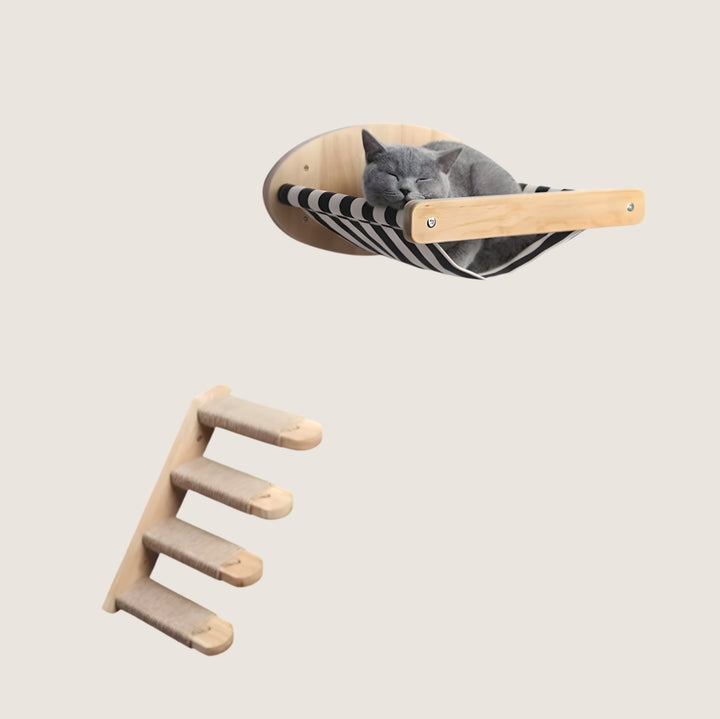 Kabe Wall-Mounted Cat Shelf Set