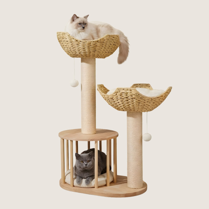 Haru Wicker Cat Tower