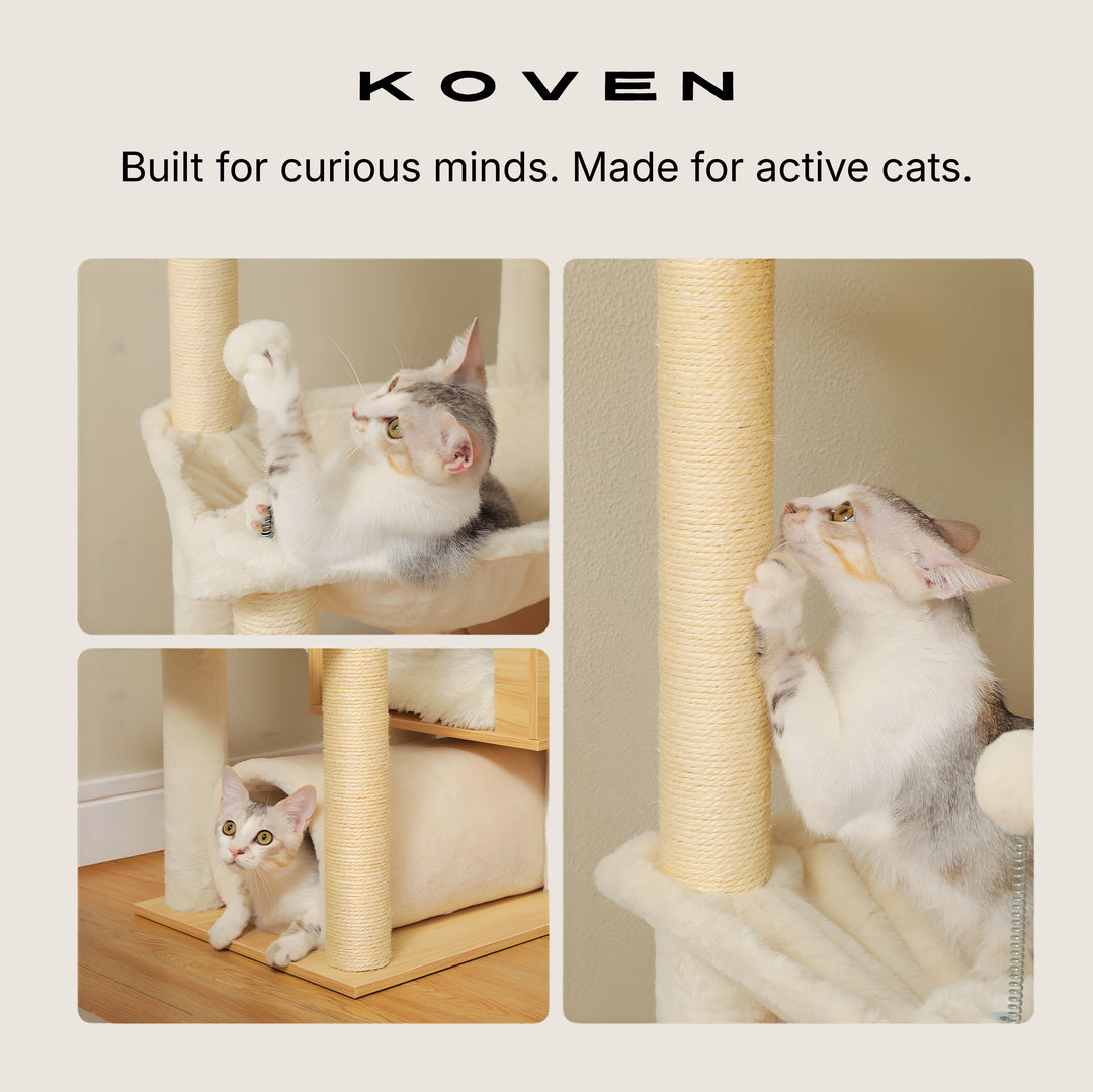 Sora Floor-to-Ceiling Cat Tower