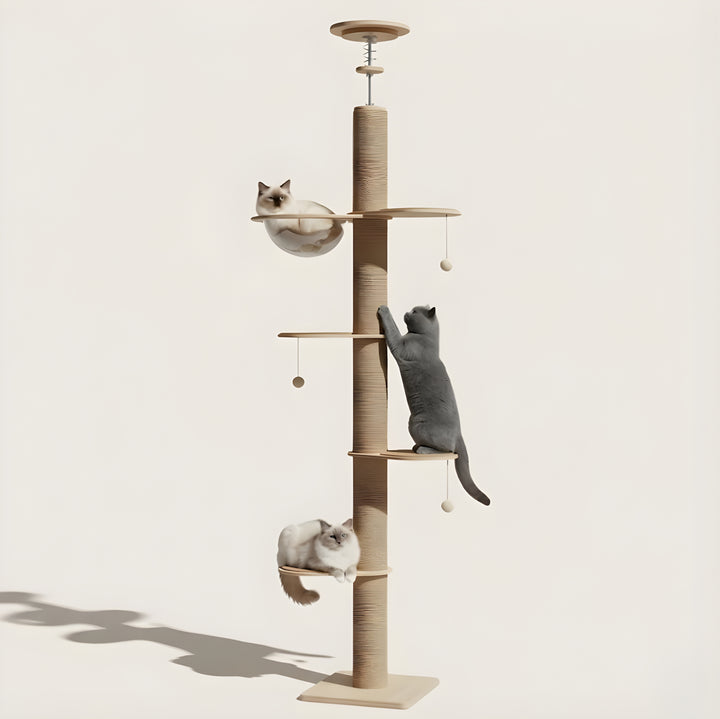 Miko Floor-to-Ceiling Cat Tower