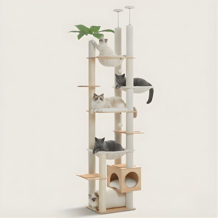 Sora Floor-to-Ceiling Cat Tower