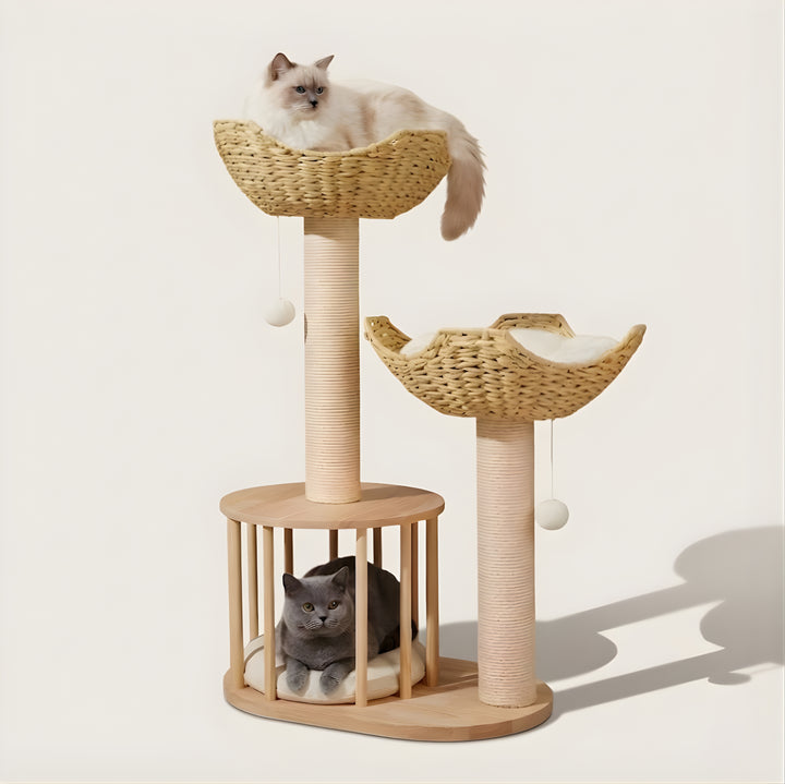 Haru Wicker Cat Tower