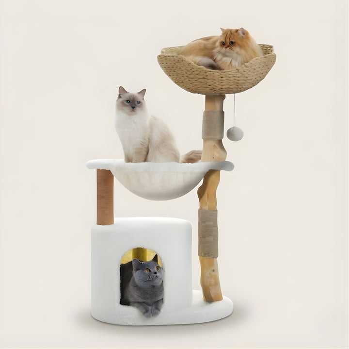 Shiro Wicker Cat Tower