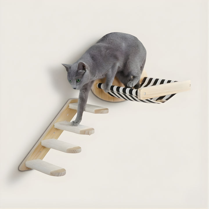 Kabe Wall-Mounted Cat Shelf Set