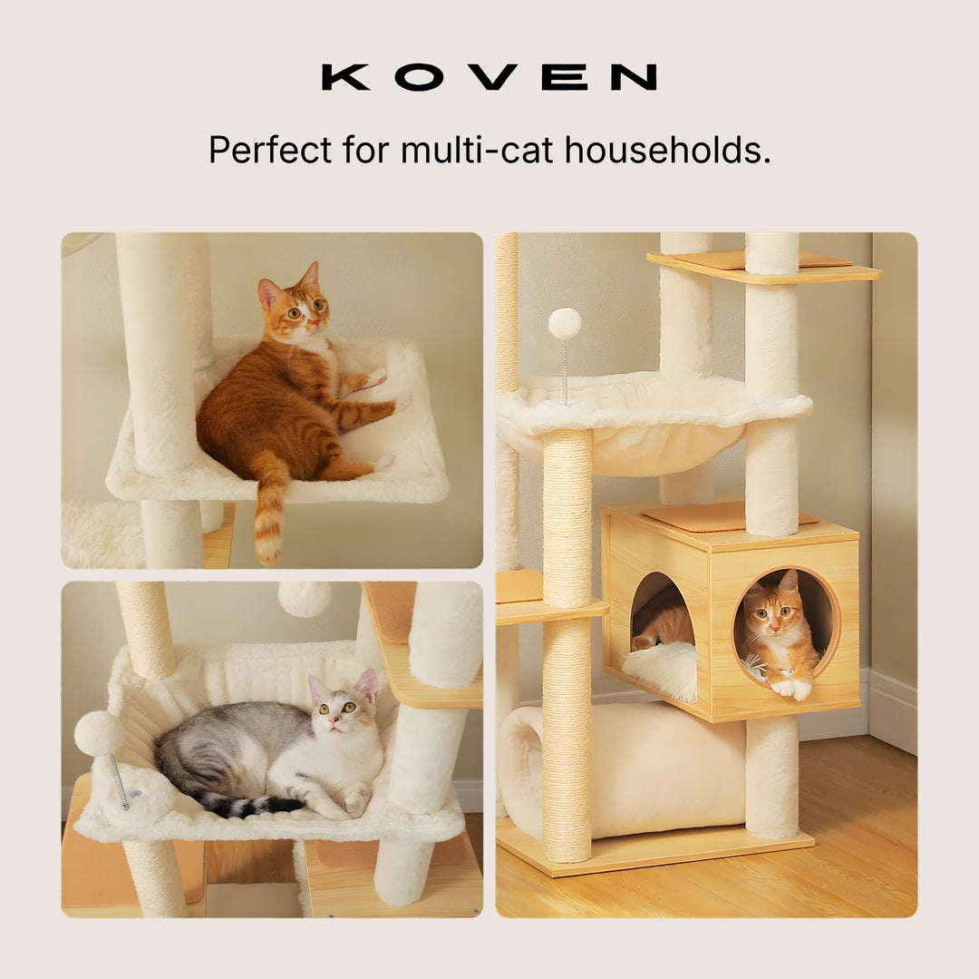 Sora Floor-to-Ceiling Cat Tower