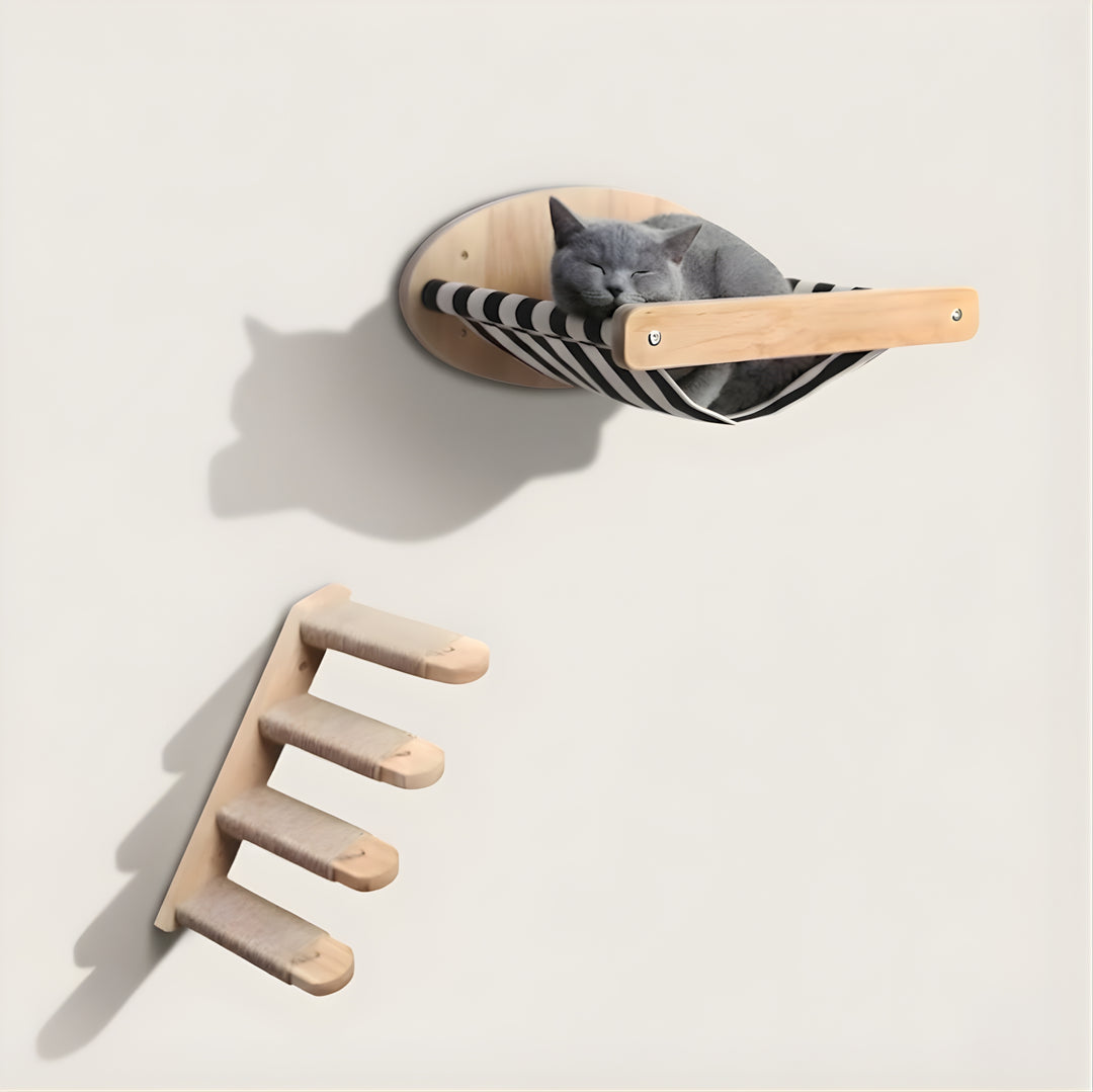 Kabe Wall-Mounted Cat Shelf Set