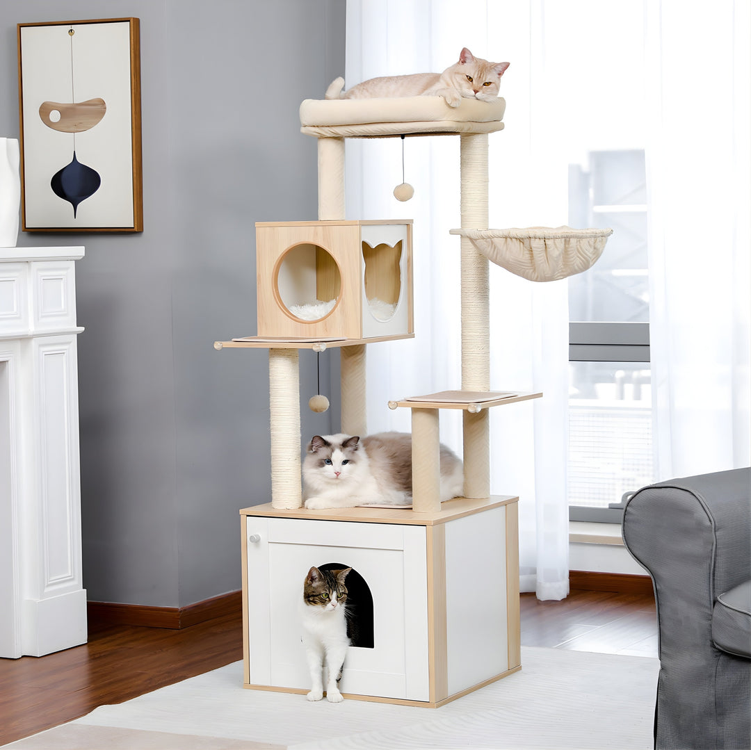 Hako Cat Tower & Litter Base Koven 
