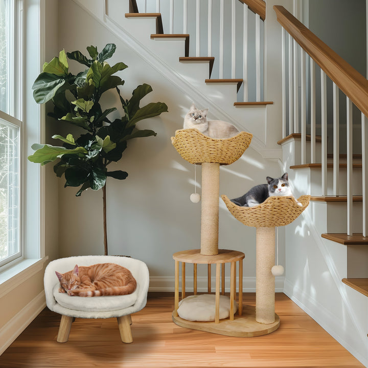 Haru Wicker Cat Tower Koven 