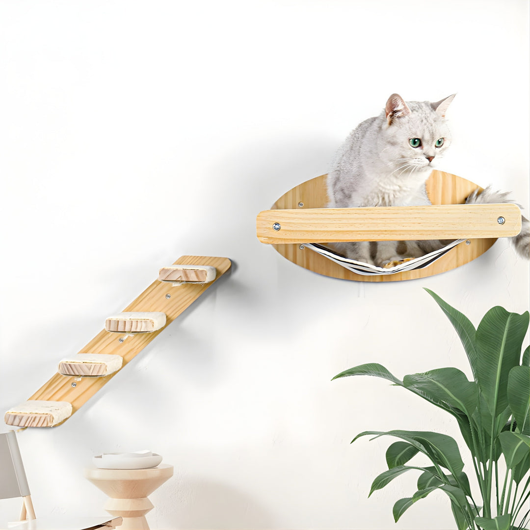 Kabe Wall-Mounted Cat Shelf Set Koven 
