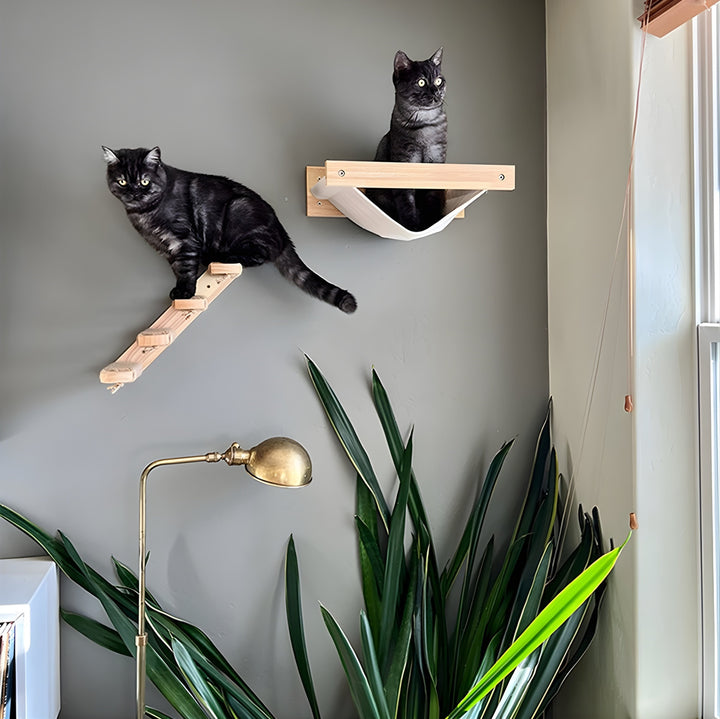 Kabe Wall-Mounted Cat Shelf Set Koven 