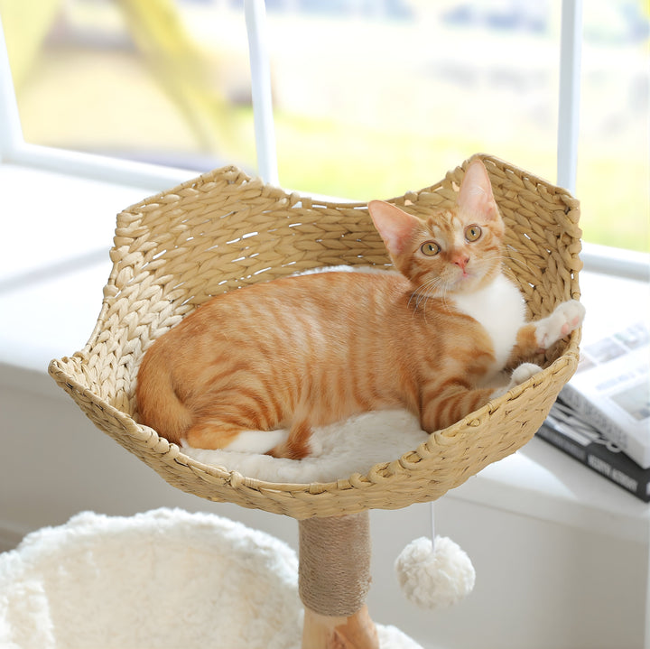 Shiro Wicker Cat Tower Koven 