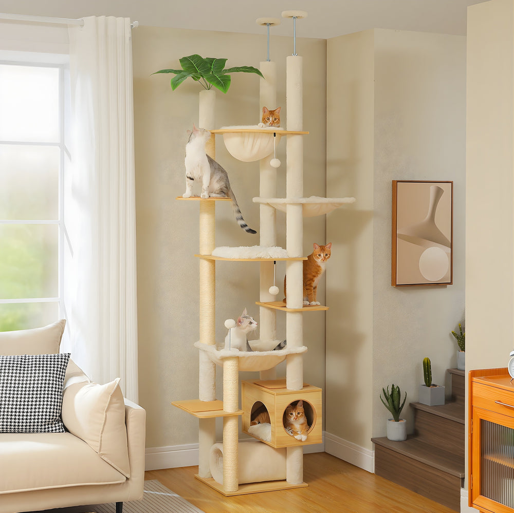 Sora Floor-to-Ceiling Cat Tower Koven 