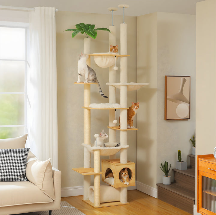 Sora Floor-to-Ceiling Cat Tower Koven 